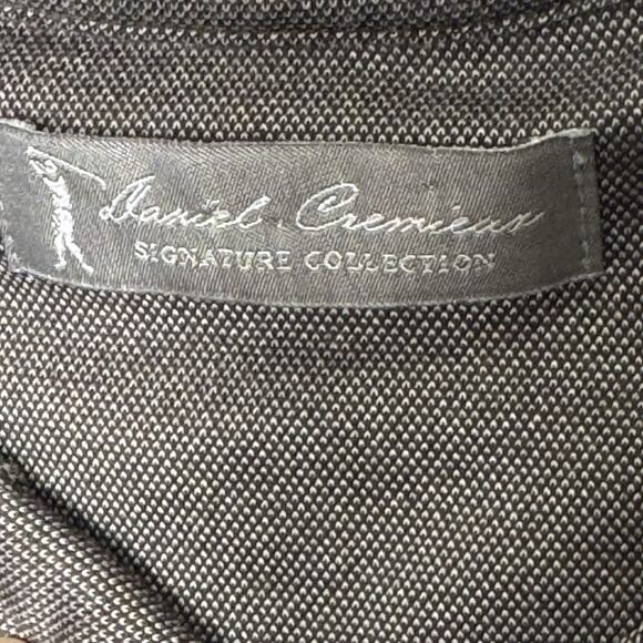 Daniel Cremieux Signature Collection Mens Polo Shirt Brown Textured XL - Picture 2 of 8